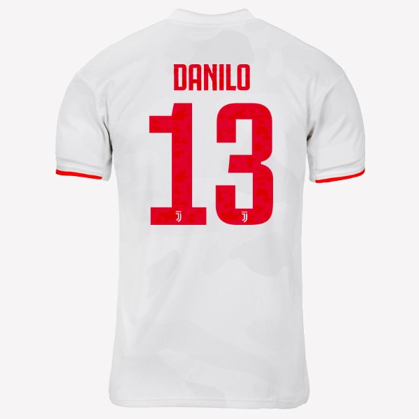 Maillot Football Juventus NO.13 Danilo Exterieur 2019-20 Gris Blanc